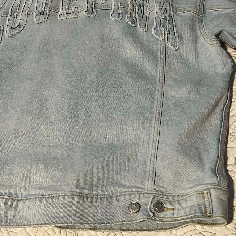 NWOT Victoria Secret Pink Trucker Jacket Oversized Size M - Picture 15 of 15